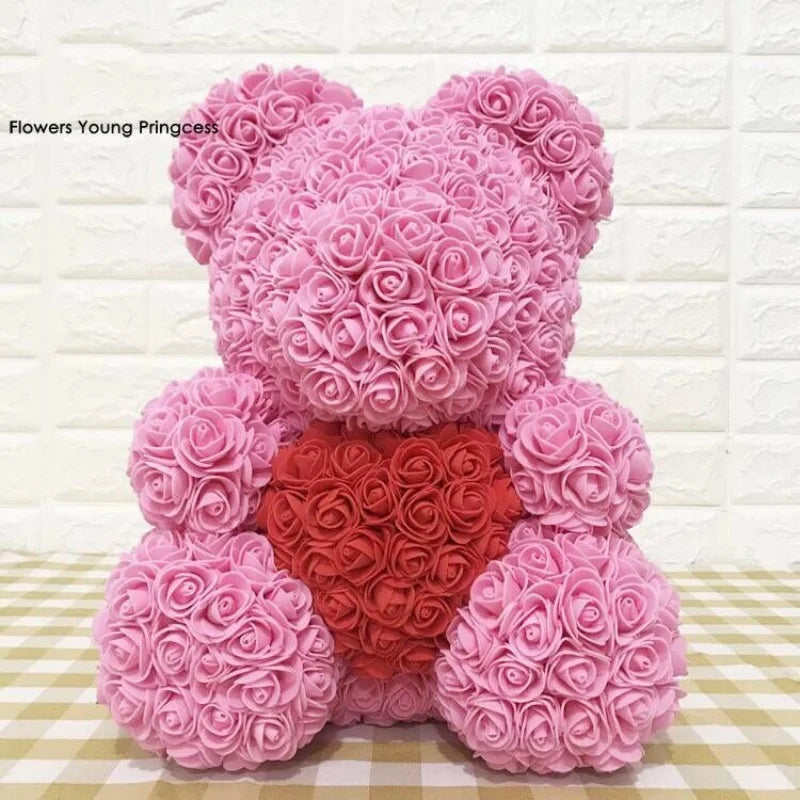 Artificial Foam Flowers Bear