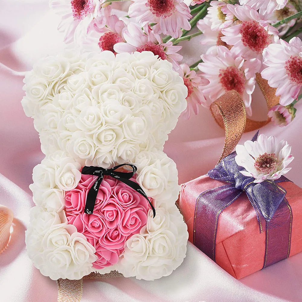 Artificial Foam Flowers Bear