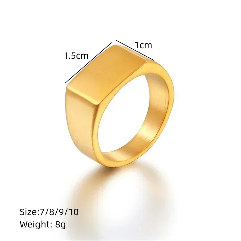 Stainless Steel Signet Ring