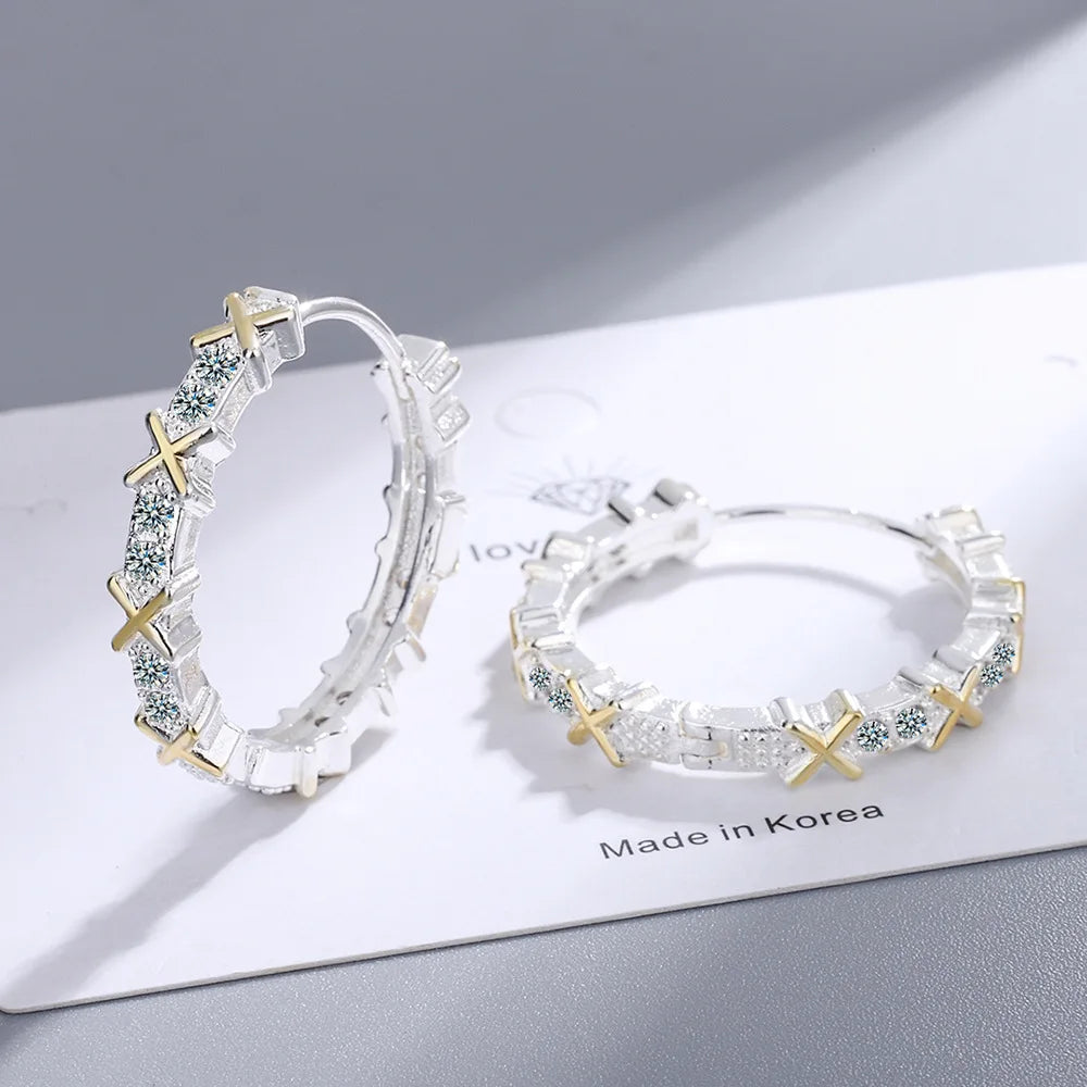 Luxury Zircon Crystal 925 Sterling Silver Ring