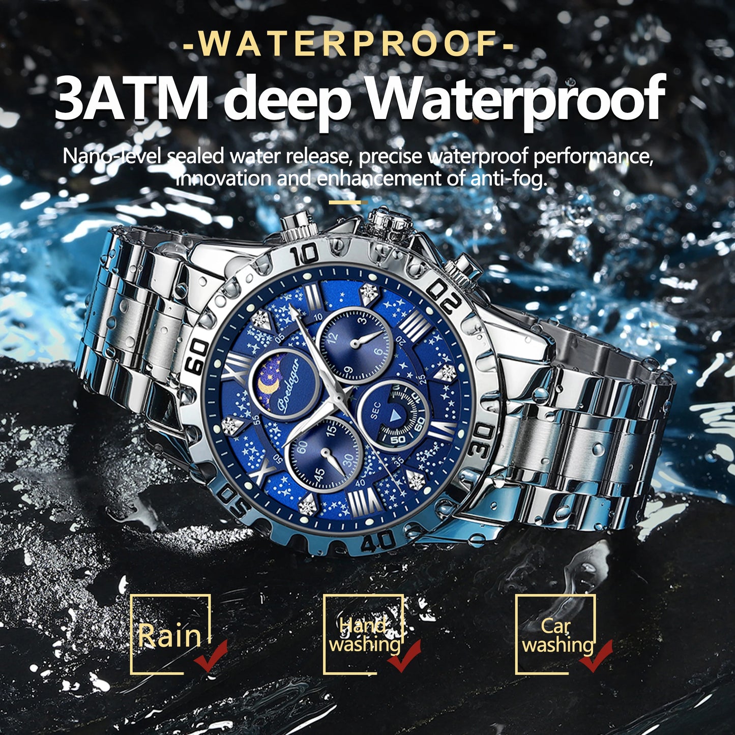 Luxury Quartz Chronograph Watch