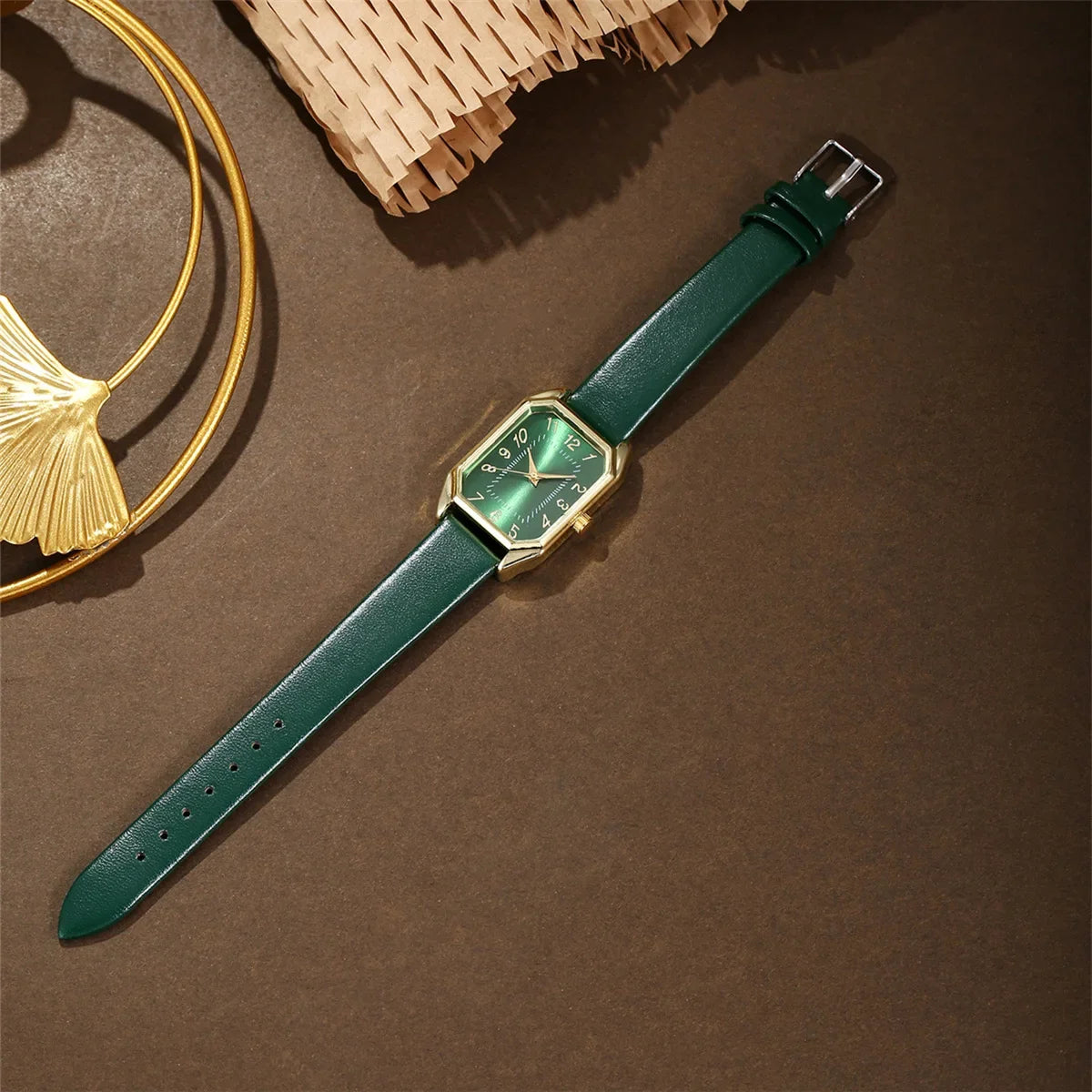 6/5/1PCS Luxury Quartz Wristwatch Jewelry Set