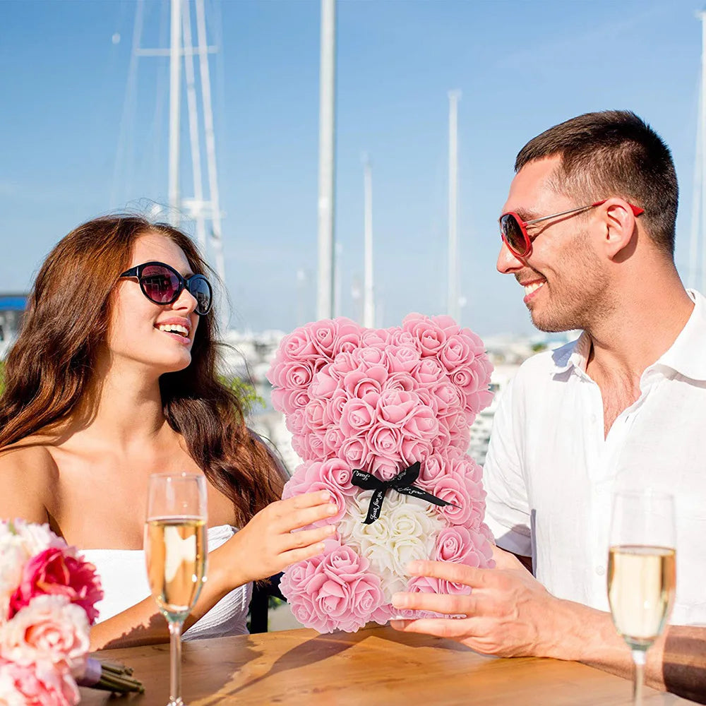 Artificial Foam Flowers Bear