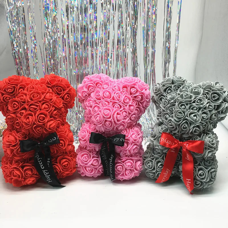 Artificial Foam Flowers Bear