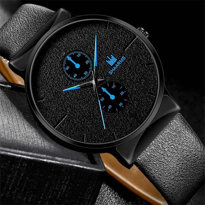 Luxury 2pcs Quartz Watch Bracelet Set