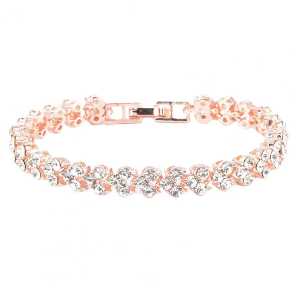 Cubic Zircon Rhinestone Shiny Bracelet