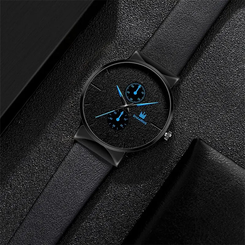 Luxury 2pcs Quartz Watch Bracelet Set